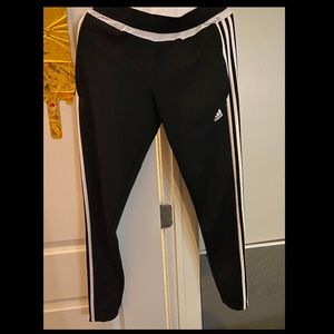 Black Adidas 3 stripe sweats